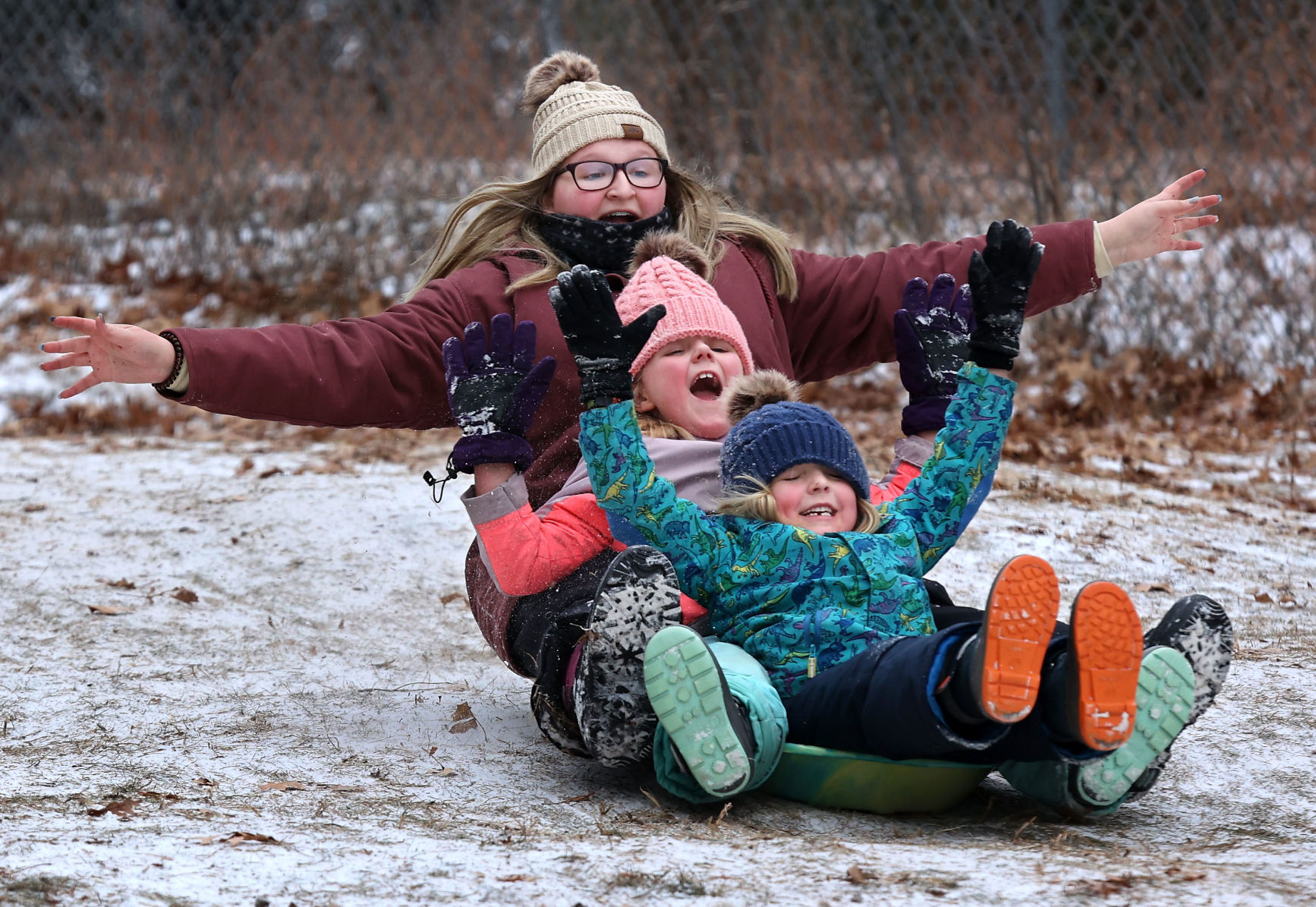 Sledding fun